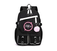 Roffatide Kpop Stray Kids Backpack Studenti Borsa duratura con più tasche Zaino a spalla della scuola superiore media per gli adolescenti Fans Stay Regali Nero D
