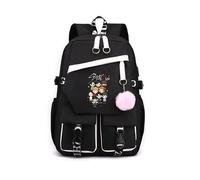 Roffatide Kpop Stray Kids Backpack Studenti Borsa duratura con più tasche Zaino a spalla della scuola superiore media per gli adolescenti Fans Stay Regali Nero A