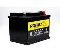 Rofiba Batteria per Auto L2 60Ah AGM Start & Stop 12V Polo positivo Destro = EK600 - A8 - EK620