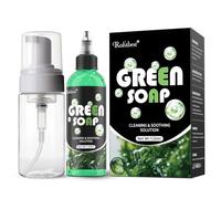 Rofitbest Sapone verde per tatuaggi da 4 once con bottiglia di schiuma da 120 ml, forniture per tatuaggi per tatuaggi piercing, attrezzature per la pelle pulita