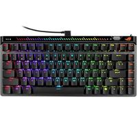 ROG Falchion Ace 75 HE - Tastiera da gioco con layout al 75%, interruttore magnetico, attivazione rapida, fino a 8000 Hz, cavo USB, impostazioni PBT, browser, design silenzioso, custodia inclusa (nero