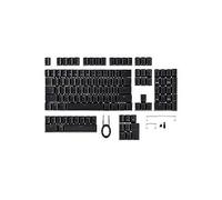 ROG PBT Keycap Set (124 tasti, doppio stampato, sensazione di alta qualità, lunga durata, estrattore di tasti, stabilizzatori meccanici e ottici, ampia compatibilità), nero