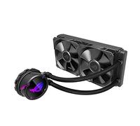 ROG STRIX LC 240 Cooler CPU all-in-one ROG, con illuminazione addressable RGB, Aura sync, rivestimento pompa NCVM e ventola del radiatore ROG