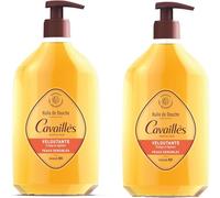 ROGÉ CAVAILLÈS Olio doccia vellutante nutriente e protettivo per pelli sensibili e secche con olio mandorle bio e argan senza sapone 83% origine naturale flacone riciclato confezione 2x750 ml