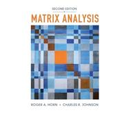 Roger A. Horn Charles R. Johnson Matrix Analysis (Copertina rigida)