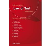 Roger Caldwell An Emerald Guide to The Law of Tort (Tascabile)