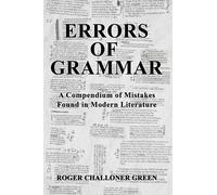 Roger Challoner Green Errors of Grammar (Tascabile)