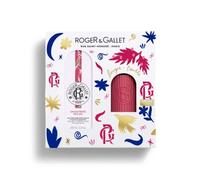 Roger&Gallet Gingembre Rouge - Cofanetto con acqua profumata e candela tonificante, 100 ml e 75 g
