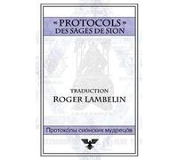Roger Lambelin Protocoles des sages de Sion (Tascabile)