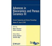 Roger Narayan Advances in Bioceramics and Porous Ceramics III (Copertina rigida)