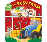 Roger Priddy My Busy Farm (Libro di cartone) Magic Sticker Play & Learn