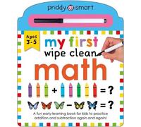 Roger Priddy My First Wipe Clean: Math (Libro di cartone) My First Wipe Clean