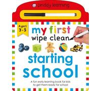 Roger Priddy Priddy Book My First Wipe Clean: Starting Schoo (Libro di cartone)