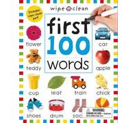 Roger Priddy Wipe Clean: First 100 Words (Enclosed Spiral Binding (Anello, filo)