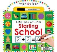 Roger Priddy Wipe Clean: Starting School (Libro di cartone) Wipe Clean