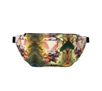 Roger Rabbit - Marsupio grande, idea regalo per sport, festival, allenamento, viaggi, corsa, stile casual, Nero , Taglia unica