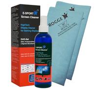 Rogge E-Sport Screen Cleaner, 250 ml HighTech Display Cleaner per display da gioco con 2 panni professionali in microfibra 38 x 40 cm.