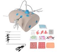 ROGHA Kit di addestramento laparoscopico - Simulatore per Le competenze laparoscopiche di Base con Moduli di Formazione intercambiabili, endoscopio a 30°, 4 Strumenti Chirurgici Professionali