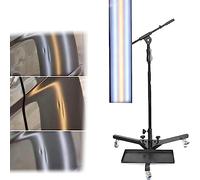 Lampade per Riparazione Ammaccature Auto E Sistema di Illuminazione Regolabile E Flessibile Piede Robusto con Ruote Mobili Strumenti