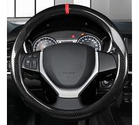 ROGNEE coprivolante per Auto in Pelle in Fibra di Carbonio per Suzuki per Swift per Grand per Vitara (Color: Carbon Fiber)