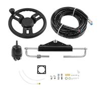 ROGONPDK 150HP Hydraulic Outboard Steering Kit Sterzo Hydraulic Steering Mechanism, Pompa idraulica Tubi idraulici Volante Cilindro idraulico Sterzo Fuoribordo per Barche Fuoribordo