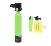 ROGONPDK Bottiglia sommergibile da 0,5 l, piccolo cilindro sommergibile, mini bottiglia di ossigeno con manometro, attrezzatura subacquea, bottiglia d'aria di ricambio, per snorkeling in acque poco