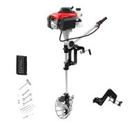 ROGONPDK Motore esterno 4.0HP a 4 tempi, motore per barche con elica, raffreddamento ad aria, motore fuoribordo, motore a benzina, per gommoni e pescherecci