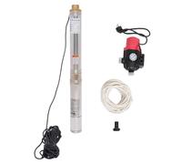 ROGONPDK Pompa per fontana profonda 750 W, in acciaio inox, pompa sommergibile, pompa per fontana, pompa dell'acqua 2850 R/min, pompa per fontana sommergibile in acciaio inox, con interruttore a