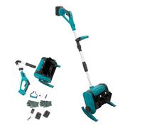 ROGONPDK Spazzaneve a batteria, spazzaneve da strada, spazzaneve elettrico, con 2 batterie e 1 caricabatterie, spalaneve, spazzaneve per strade urbane