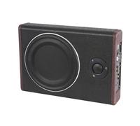 ROGONPDK Subwoofer per auto attivo da 8 pollici, 600 W, in acciaio inox, ultra sottile, altoparlante compatto con cavo audio, cavo di controllo REM e cavo ad alta frequenza, amplificazione dei bassi