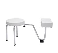 Rogowsen Sgabello combinato per pedicure e manicure, unità per la cura dei piedi 2 in 1 con poggiapiedi regolabile, adatto per saloni di bellezza, spa e saloni di bellezza