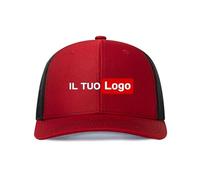 ROHBVMN Cappello Personalizzato, Berretto Personalizzabile, Cappello da Baseball con Foto/Logo/Testo, Cappellino con Visiera per Uomo e Donna, Cappello Regolabile Trucker