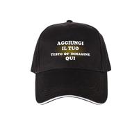ROHBVMN Cappello Personalizzato, Cappellino con Visiera Personalizzato, Cappello da Baseball con Foto/Logo/Testo, Cappello Trucker Classico per Uomo e Donna