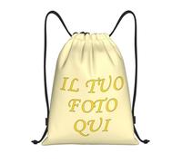 ROHBVMN Zaino Personalizzato con il Tuo Logo, sacca sportiva Personalizzata per Uomo e Donna borsone palestra,Zaino da Viaggio, borsa piscina,Borsa Sportiva per Tutti gli Sport e le Attività