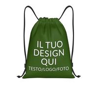 ROHBVMN Zaino Personalizzato con il Tuo Logo/Testo,sacca sportiva personalizzati,borsone palestra Uomo e Donna,Zaino da Viaggio, Borsa a Sacca, Perfetta per Nuoto e Sport