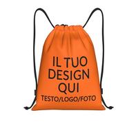 ROHBVMN Zaino Personalizzato con il Tuo Logo/Testo,sacca sportiva personalizzati,borsone palestra Uomo e Donna,Zaino da Viaggio, Borsa a Sacca, Perfetta per Nuoto e Sport