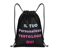 ROHBVMN Zaino Personalizzato con il Tuo Logo/Testo,sacca sportiva personalizzati per Uomo e Donna,Borsa da Nuoto, borsone palestra, Ideale per Sport e Tempo Libero