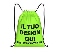 ROHBVMN Zaino Personalizzato,sacca sportiva per Uomo e Donna personalizzati,borsone palestra,borsa piscina, Borsa a Sacca con il Tuo Logo, Ideale per Sport, Allenamento e Tempo Libero