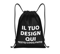 ROHBVMN Zaino Personalizzato,sacca sportiva per Uomo e Donna personalizzati,borsone palestra,borsa piscina, Borsa a Sacca con il Tuo Logo, Ideale per Sport, Allenamento e Tempo Libero