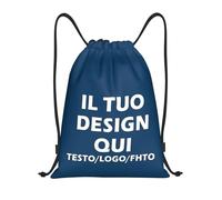 ROHBVMN Zaino Personalizzato,sacca sportiva per Uomo e Donna personalizzati,borsone palestra,borsa piscina, Borsa a Sacca con il Tuo Logo, Ideale per Sport, Allenamento e Tempo Libero