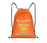 ROHBVMN Zaino personalizzato,sacca sportiva personalizzati,borsone palestra per Uomo e Donna, borsa piscina,Sacca Impermeabile con Coulisse, Borsa a Sacca con il Tuo Testo/Logo,Sport