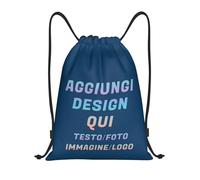 ROHBVMN Zaino Personalizzato,sacca sportiva personalizzati borsone palestraper Uomo e Donna,borsa piscina, Zaino Impermeabile con Foto/Logo/Testo, Ideale per la Palestra e l'Uso Quotidiano
