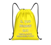 ROHBVMN Zaino Personalizzato, sacca sportiva personalizzati,per Uomo e Donna borsone palestra, borsa piscina, Zaino Impermeabile con Foto/Logo/Testo, Ideale per la Palestra e l'Uso Quotidiano