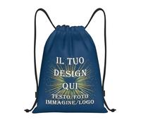 ROHBVMN Zaino Personalizzato, sacca sportiva personalizzati,per Uomo e Donna borsone palestra, borsa piscina, Zaino Impermeabile con Foto/Logo/Testo, Ideale per la Palestra e l'Uso Quotidiano