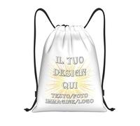 ROHBVMN Zaino Personalizzato, sacca sportiva personalizzati,per Uomo e Donna borsone palestra, borsa piscina, Zaino Impermeabile con Foto/Logo/Testo, Ideale per la Palestra e l'Uso Quotidiano