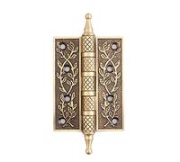 ROHCGHC Cerniere di Porte, Cerniere con Cuscinetti silenziosi in Rame in Stile Europeo, Cerniere Laterali antiche ispessite, utilizzate for Porte di Ville, Porte in Legno, ECC.(4 Inches)