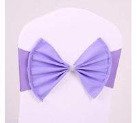 ROHCGHC Cintura della Sedia, Telai for sedie, 100 Pezzi Fasce for Fasce for sedie in Spandex for Matrimoni Sedia Elasticizzata Grandi Papillon for la Decorazione di Banchetti Evento Party-05(Natural)