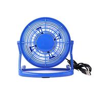 ROHCGHC con Un Ventilatore, Ventola silenziosa USB Universale for PC Domestico in Ufficio Ventola di Raffreddamento Estiva Mini Ventola USB Girevole con 4 Pale(Blue)