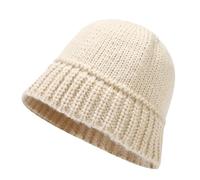 ROHCGHC Il Cappello, Cappelli da Strada Coreani Invernali da Uomo Cappello da Pescatore Lavorato a Maglia Caldo da Donna Berretto da Protezione dal Freddo for Esterni(Beige)
