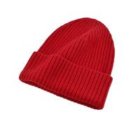 ROHCGHC Il Cappello, Uomo Autunno Inverno Solido Rosso Solido Cappelli di Lana Donna Caldo Cappello di Lana Berretto for Adulti Berretto Berretti a Maglia Regalo di Lusso(Red)